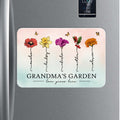 Grandma¡®s Garden Beautiful Birth Month Flowers Gift For Grandma Mom Personalized Acrylic Fridge Magnet