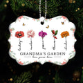 Grandma¡®s Garden Beautiful Birth Month Flowers Christmas Gift For Grandma Mom Personalized Acrylic Ornament